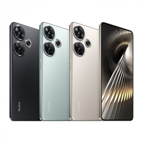 Xiaomi Redmi Turbo 3, 12 Go + 256 Go, 6,67 pouces Xiaomi HyperOS Snapdragon 8s Gen 3 Octa Core 3,0 GHz, NFC, réseau : 5G, ne prend pas en charge Google Play (noir) SX701A859-018