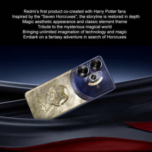 Xiaomi Redmi Turbo 3 Harry Potter, 16 Go + 512 Go, 6,67 pouces Xiaomi HyperOS Snapdragon 8s Gen 3 Octa Core 3,0 GHz, NFC, réseau : 5G, ne prend pas en charge Google Play (Harry Potter) SX801A1556-06