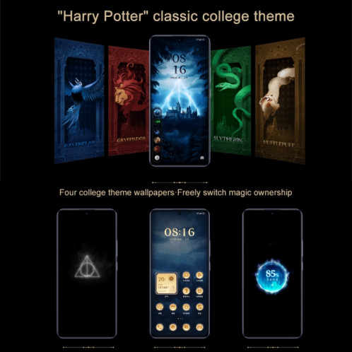 Xiaomi Redmi Turbo 3 Harry Potter, 16 Go + 512 Go, 6,67 pouces Xiaomi HyperOS Snapdragon 8s Gen 3 Octa Core 3,0 GHz, NFC, réseau : 5G, ne prend pas en charge Google Play (Harry Potter) SX801A1556-06