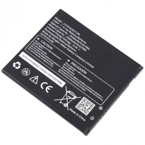 Pour Wiko SAS U307AS LT25H426271W 2550 mAh remplacement de batterie SH79011192-04