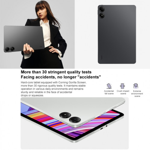 Tablette PC Xiaomi Redmi Pad Pro 12,1 pouces, 6 Go + 128 Go, HyperOS Qualcomm Snapdragon 7s Gen2 Octa Core, batterie 10 000 mAh (cyan) SX101B45-022
