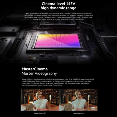  Xiaomi 14 Ultra 5G Global, 16 Go + 512 Go, 6,67 pouces MIUI 14 MediaTek Dimensity 6080 Octa Core 2,4 GHz, réseau : 5G (noir) SX701A1747-025