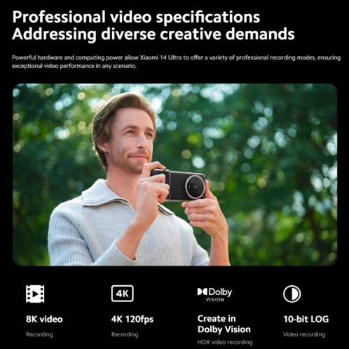  Xiaomi 14 Ultra 5G Global, 16 Go + 512 Go, 6,67 pouces MIUI 14 MediaTek Dimensity 6080 Octa Core 2,4 GHz, réseau : 5G (noir) SX701A1747-025