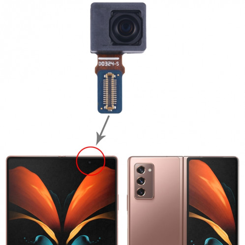 Pour Samsung Galaxy Z Fold2 SM-F916B, écran principal d'origine, caméra frontale SH8801732-05