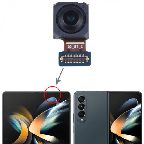 Pour Samsung Galaxy Z Fold4 SM-F936B, écran principal d'origine, caméra frontale SH8802709-05