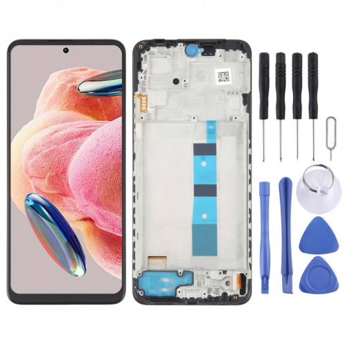 Pour Xiaomi Redmi Note 12 5G OLED matériel écran LCD numériseur assemblage complet avec cadre SH36021013-07