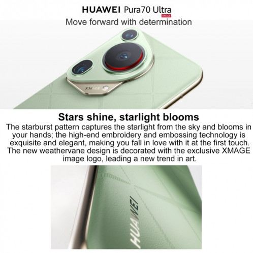 HUAWEI Pura 70 Ultra, 16 Go + 512 Go, identification par empreinte digitale à l'écran, 6,8 pouces HarmonyOS 4.2 Kirin 9010 Octa Core jusqu'à 2,3 GHz, NFC, OTG, ne prend pas en charge Google Play (noir) SH901C1119-015