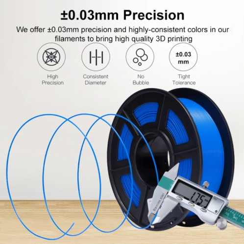 Matériau composite PLA-F de filament d'imprimante 3D 1.0KG (blanc) SH301J110-010