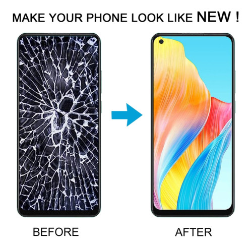 Pour OPPO A78 4G Original AMOLED LCD écran numériseur assemblage complet avec cadre SH1725460-07