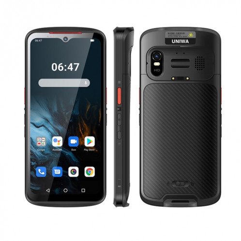 Téléphone scanner portable UNIWA NR6503 5G, 8 Go + 128 Go, 6,52 pouces Android 13 Mediatek Kompanio 900T MT8791 Octa Core, réseau : 5G (noir) SU901A1517-08