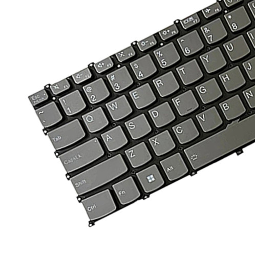 Pour Lenovo IdeaPad 5 / Yoga Slim 7 Pro Version américaine Clavier rétroéclairé pour ordinateur portable, touche F10 avec icône de téléphone (gris) SH101B1440-05