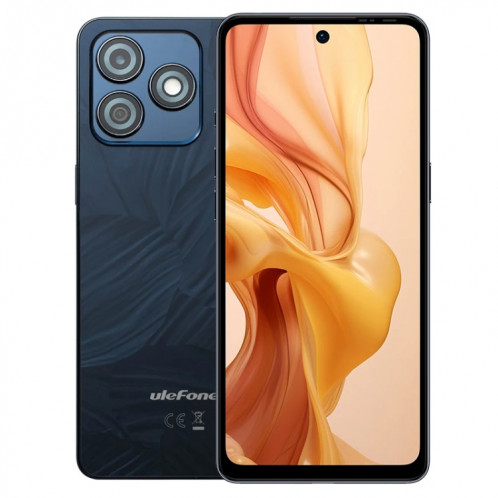  Ulefone Note 18 Ultra, 6 Go + 256 Go, empreinte digitale latérale, 6,78 pouces Android 13 MediaTek Dimensity 720 5G MT6853 Octa Core 2,0 GHz, NFC, réseau : 5G (noir brillant) SU301A2-015