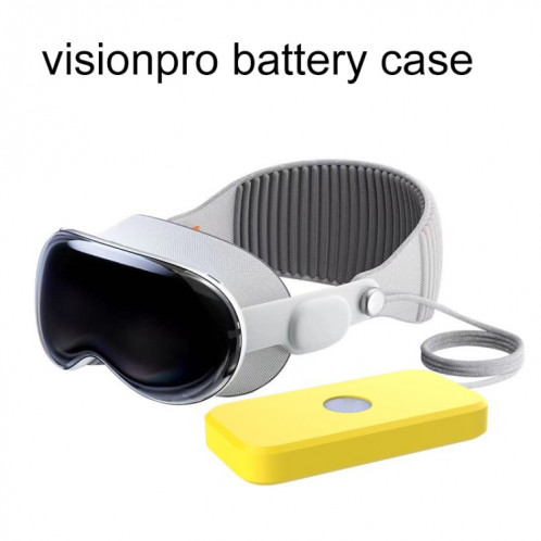 Pour Apple Vision Pro Accessoires Power Étui de protection en silicone (Jaune) SH901D1248-06