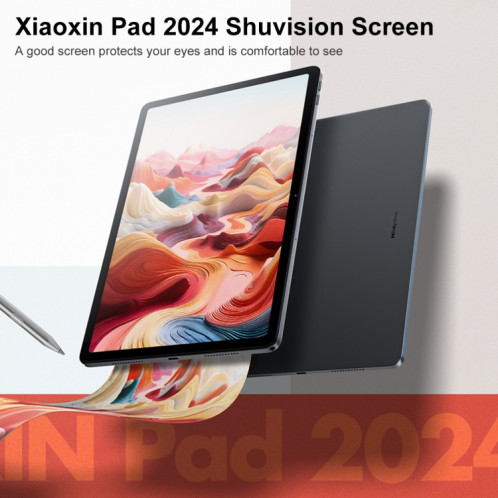 Lenovo Xiaoxin Pad 2024 Tablette WiFi 11 pouces avec écran semblable à du papier, 8 Go + 128 Go, Android 13, Qualcomm Snapdragon 685 Octa Core, prise en charge de l'identification faciale (gris foncé) SL101A1146-018