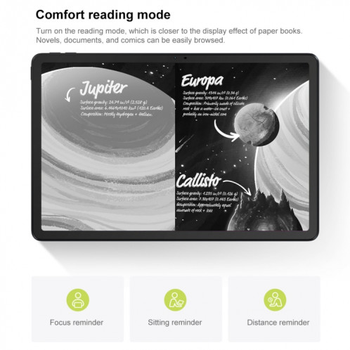 Lenovo Xiaoxin Pad 2024 Paperlike Screen Learning Version Tablette WiFi 11 pouces, 8 Go + 128 Go, Android 13, Qualcomm Snapdragon 685 Octa Core, prise en charge de l'identification faciale (gris foncé) SL201A1482-019