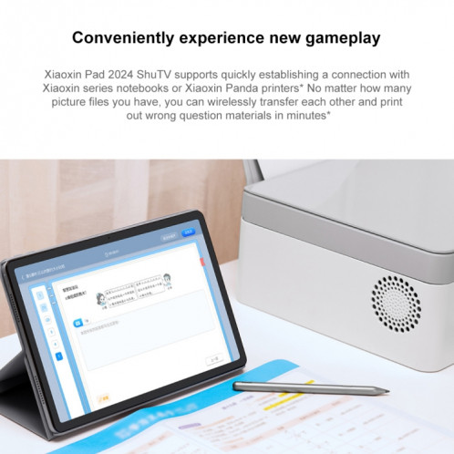 Lenovo Xiaoxin Pad 2024 Paperlike Screen Learning Version Tablette WiFi 11 pouces, 8 Go + 128 Go, Android 13, Qualcomm Snapdragon 685 Octa Core, prise en charge de l'identification faciale (gris foncé) SL201A1482-019