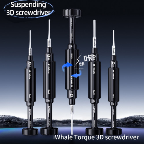 Tournevis 3D à couple magnétique en acier 5 en 1 QianLi iWhale Special S2, modèle : A/B/C/D/E SQ7501264-010