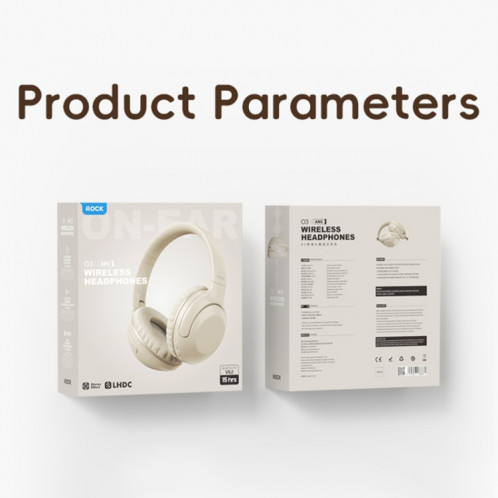 Casque Bluetooth à réduction de bruit monté sur la tête ROCK O3 (noir) SR001B1657-09