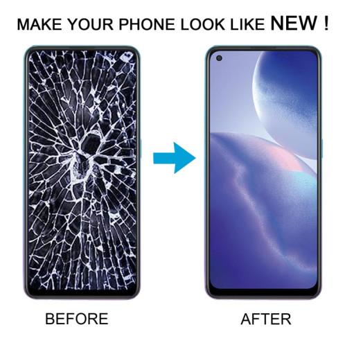 Pour OPPO Reno6 Z OLED LCD écran numériseur assemblage complet avec cadre SH9704637-07