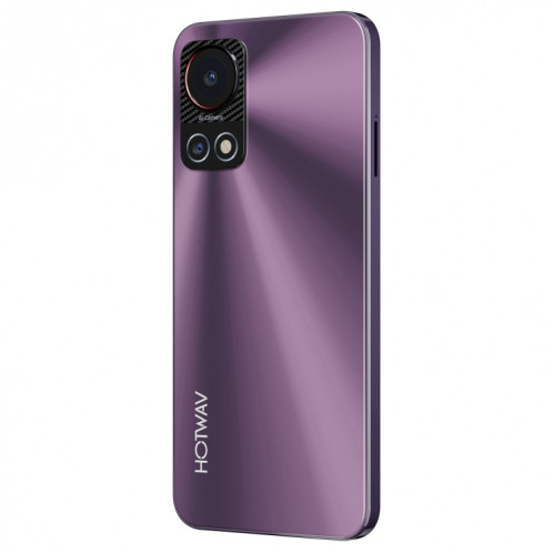  HOTWAV Note 13, 4 Go + 128 Go, identification par empreinte digitale latérale, 6,6 pouces Android 13 T606 Octa Core jusqu'à 1,6 GHz, réseau : 4G, NFC, OTG (violet) SH501B837-014