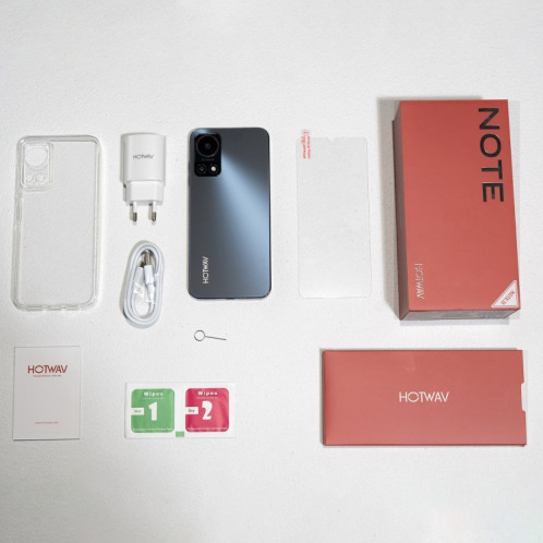  HOTWAV Note 13, 4 Go + 128 Go, identification par empreinte digitale latérale, 6,6 pouces Android 13 T606 Octa Core jusqu'à 1,6 GHz, réseau : 4G, NFC, OTG (noir) SH501A1086-014
