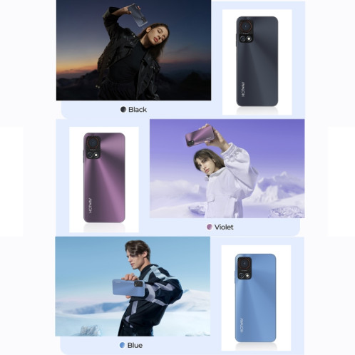  HOTWAV Note 13, 4 Go + 128 Go, identification par empreinte digitale latérale, 6,6 pouces Android 13 T606 Octa Core jusqu'à 1,6 GHz, réseau : 4G, NFC, OTG (noir) SH501A1086-014