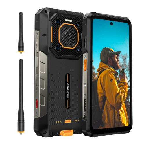  Téléphone robuste Ulefone Armor 26 Ultra version talkie-walkie, 12 Go + 512 Go, 6,78 pouces Android 13 MediaTek Dimensity 8020 Octa Core, réseau : 5G, NFC (noir) SU101A798-020
