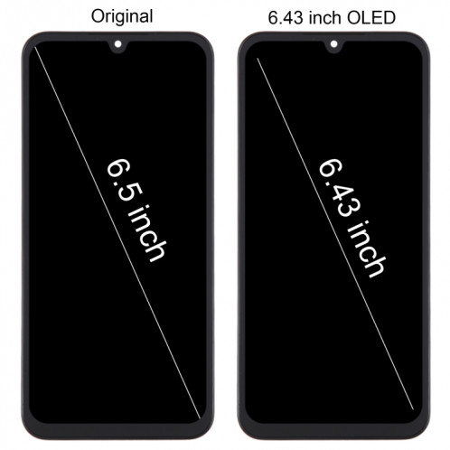 Pour Samsung Galaxy A15 5G SM-A156B 6.43 pouces OLED écran LCD pour numériseur assemblage complet avec cadre SH8601136-08