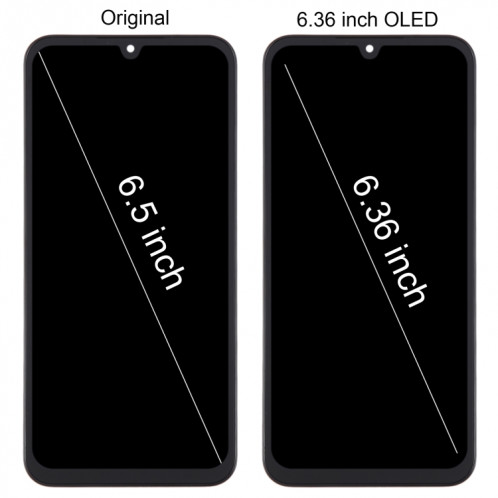 Pour Samsung Galaxy A15 5G SM-A156B 6.36 pouces OLED écran LCD pour numériseur assemblage complet avec cadre SH8602470-08