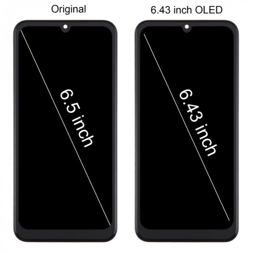 Pour Samsung Galaxy A24 SM-A245F 6.43 pouces OLED écran LCD pour numériseur assemblage complet avec cadre SH86031006-08