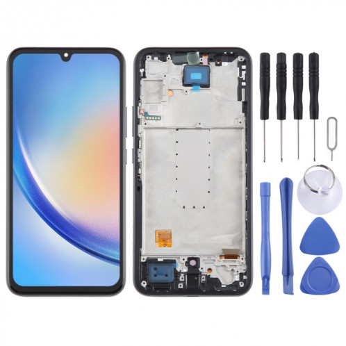 Pour Samsung Galaxy A34 SM-A346B 6.43 pouces OLED écran LCD pour numériseur assemblage complet avec cadre SH8605323-08
