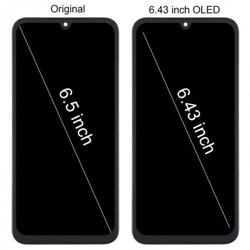 Pour Samsung Galaxy A15 4G SM-A155F Écran LCD OLED 6,43 pouces pour numériseur assemblage complet avec cadre SH86091797-08