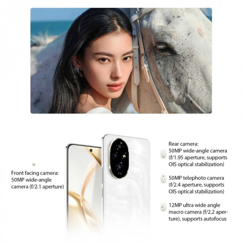 Honor 200, 16 Go + 512 Go, identification par empreinte digitale à l'écran, 6,7 pouces MagicOS 8.0 Snapdragon 7 Gen 3 Octa Core, réseau : 5G, NFC, OTG (rose) SH104B33-09