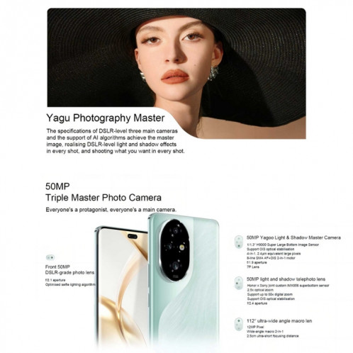 Honor 200 Pro, 12 Go + 512 Go, identification par empreinte digitale à l'écran, 6,78 pouces MagicOS 8.0 Snapdragon 8s Gen 3 Octa Core, réseau : 5G, NFC, OTG (rose) SH202B1635-016