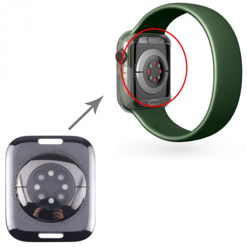 Pour Apple Watch Series 8 41 mm GPS couvercle arrière en verre avec module de charge SH430331-06