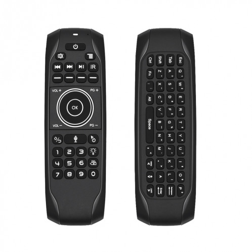 G7V Pro 2.4GHz Fly Air Mouse LED Rétroéclairage Clavier Sans Fil Télécommande avec Gyroscope pour Android TV Box / PC, Support Intelligent Voice SH65841270-012