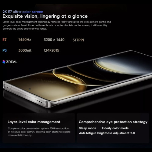 vivo X100 Ultra, 12 Go + 256 Go, identification faciale/identification par empreinte digitale, 6,78 pouces Android 14 OriginOS 4 Snapdragon 8 Gen 3 Octa Core, OTG, NFC, réseau : 5G, prise en charge Google Play (Titane) SV801C1403-013