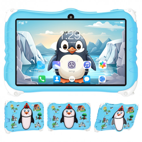 Penguin Tablette PC WiFi pour enfants de 7 pouces, 2 Go + 16 Go, Android 7.1 MT6735 Octa Core CPU (Bleu) SH401B1541-016