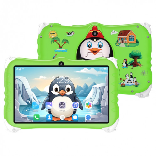 Penguin Tablette PC WiFi pour enfants de 7 pouces, 2 Go + 16 Go, Android 7.1 MT6735 Octa Core CPU (Vert) SH401C1474-016