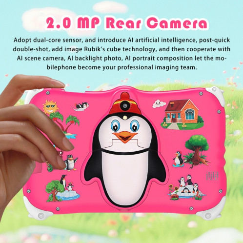 Penguin Tablette PC WiFi pour enfants de 7 pouces, 2 Go + 16 Go, Android 7.1 MT6735 Octa Core CPU (Bleu) SH401B1541-016
