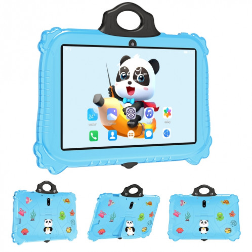 Tablette PC pour enfants WiFi C79 Panda 7 pouces, 2 Go + 16 Go, processeur Android 7.1 MT6735 Octa Core (bleu) SH601B782-017
