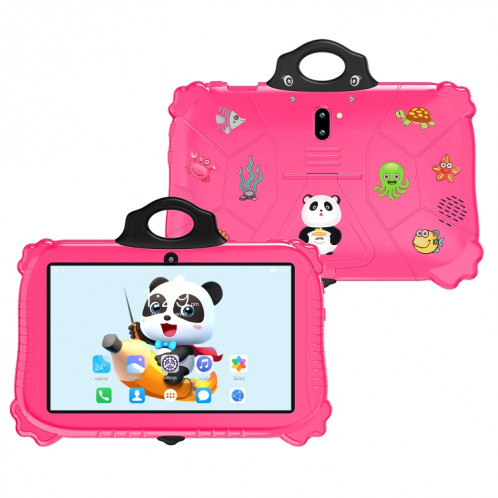 Tablette PC pour enfants WiFi C79 Panda 7 pouces, 2 Go + 16 Go, processeur Android 7.1 MT6735 Octa Core (rose) SH601C53-017