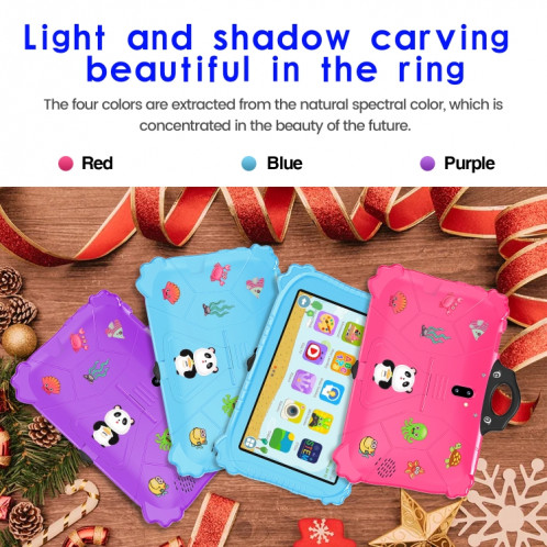 Tablette PC pour enfants WiFi C79 Panda 7 pouces, 2 Go + 16 Go, processeur Android 7.1 MT6735 Octa Core (rose) SH601C53-017