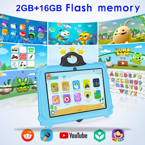 Tablette PC pour enfants WiFi C79 Panda 7 pouces, 2 Go + 16 Go, processeur Android 7.1 MT6735 Octa Core (rose) SH601C53-017