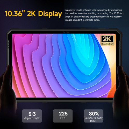  Tablette PC robuste Ulefone Armor Pad 3 Pro, 8 Go + 256 Go, 10,36 pouces Android 13 MediaTek MT8788 Octa Core réseau 4G, (noir) SU301A1134-017