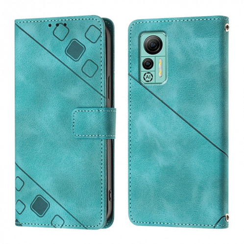 Pour Ulefone Note 14 Skin Feel Étui de téléphone en cuir gaufré (Vert) SH401D583-07