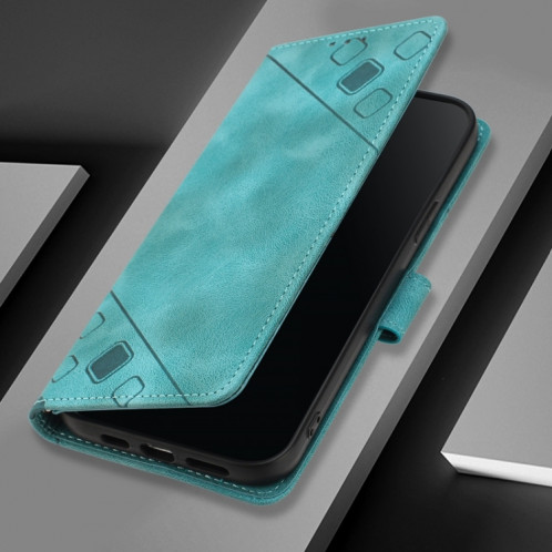 Pour Ulefone Note 14 Skin Feel Étui de téléphone en cuir gaufré (Vert) SH401D583-07