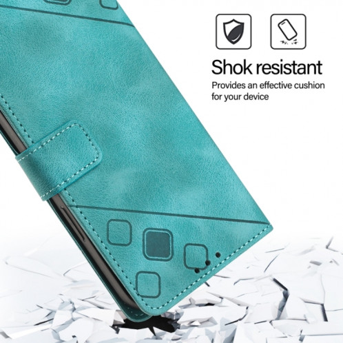 Pour Ulefone Note 14 Skin Feel Étui de téléphone en cuir gaufré (Vert) SH401D583-07