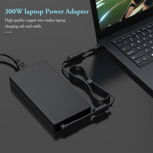 Adaptateur d'alimentation pour ordinateur portable 300W 20V 15A pour Lenovo Big Square USB, prise: prise britannique SH12031769-08