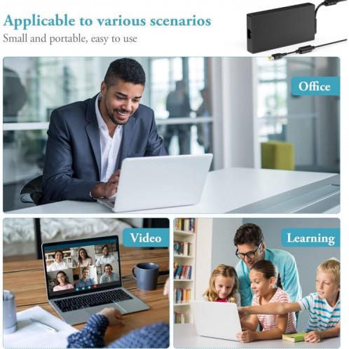 Adaptateur d'alimentation pour ordinateur portable 300W 20V 15A pour Lenovo Big Square USB, prise: prise britannique SH12031769-08